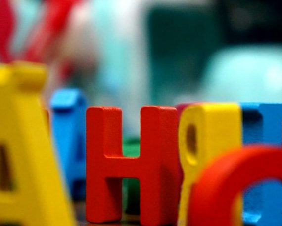 a close up of the letters of the alphabet